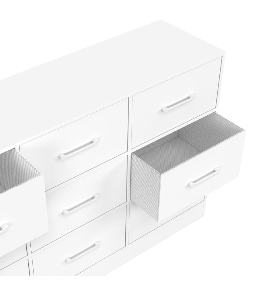 Kommode Uma 9 Schubladen - Weiss