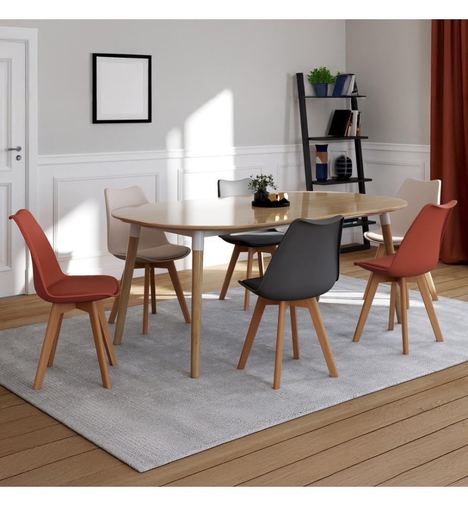 6er-Set Stühle Nordia 46 x 51 x 79.5 cm - 3 Farben
