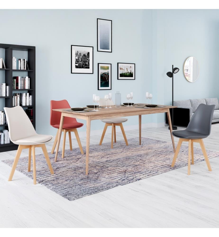 4er-Set Stühle Nordia 46 x 51 x 79.5 cm - 3 Farben