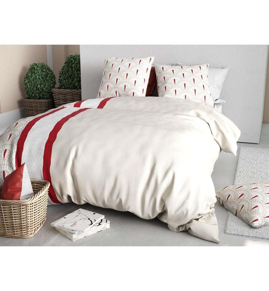 3-teiliges Bettdeckenbezug-Set 260x240 cm - Mehrfarbig