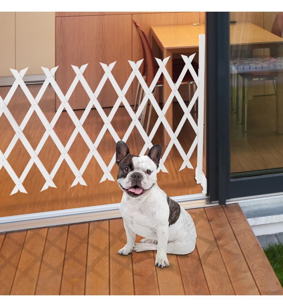 Barrière extensible 150 cm en Pvc - Blanc