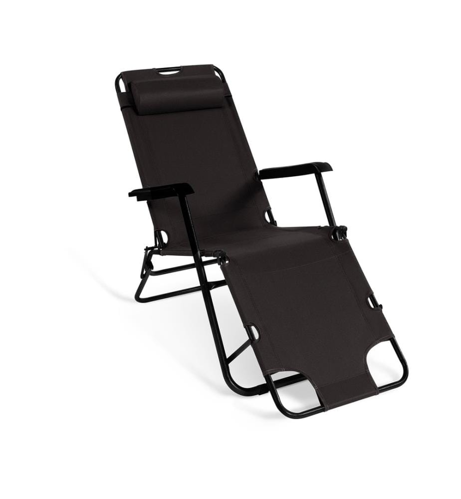 Set of 2 Rela x 2 in 1 black armchairs