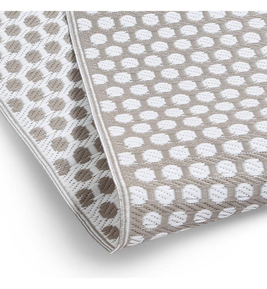 Outdoor rechteckig Teppich 160 x 240 cm Manila Punkte -Muster - Taupe