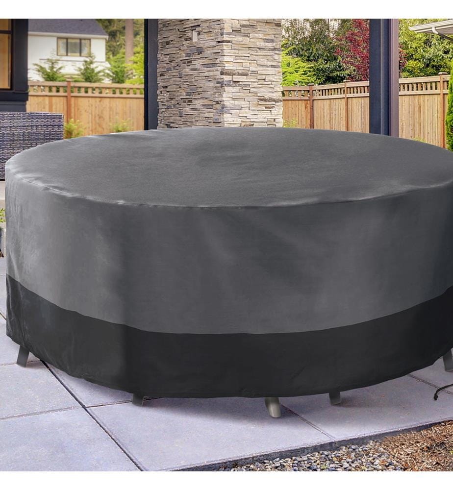 Protective cover for round table - 220 x 75 cm - Black