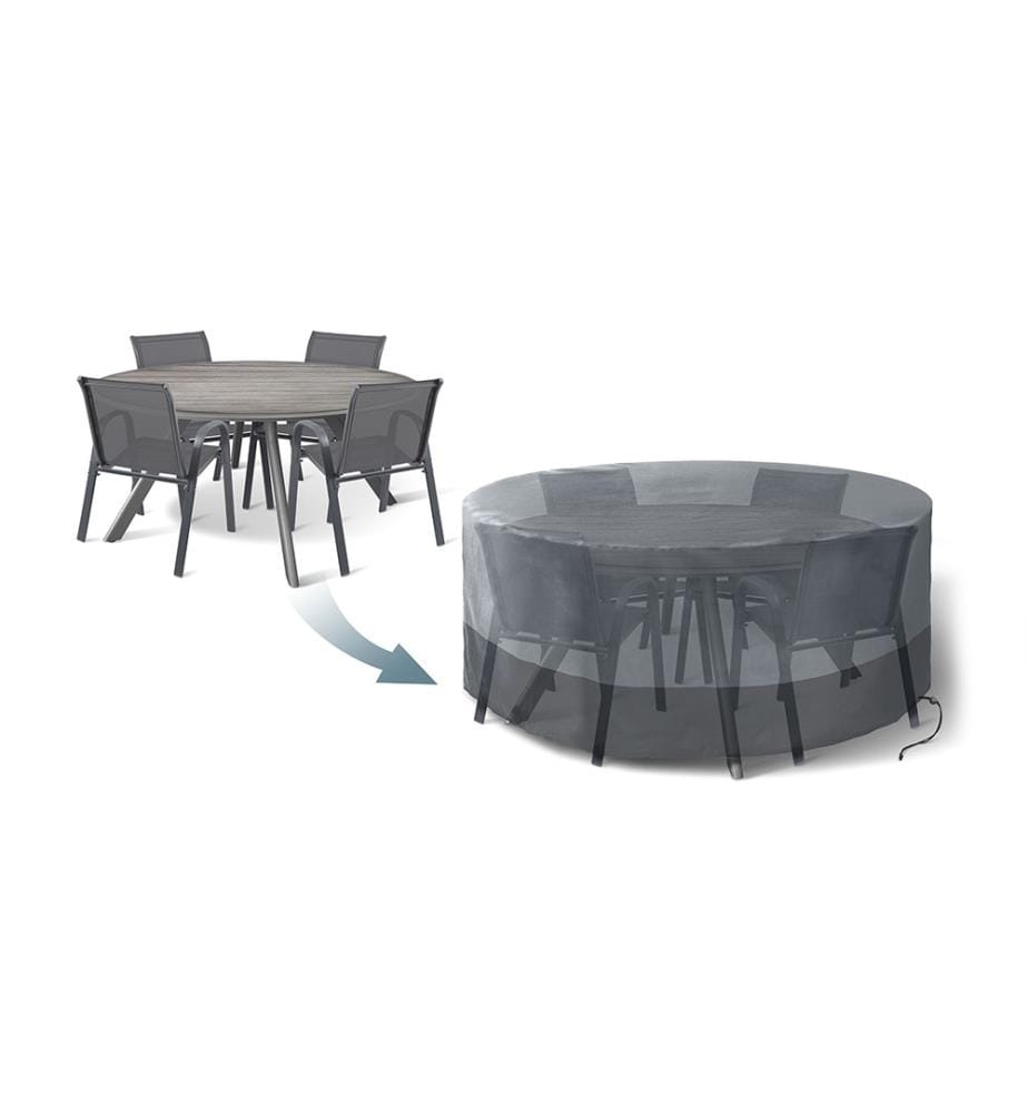 Protective cover for round table - 220 x 75 cm - Black