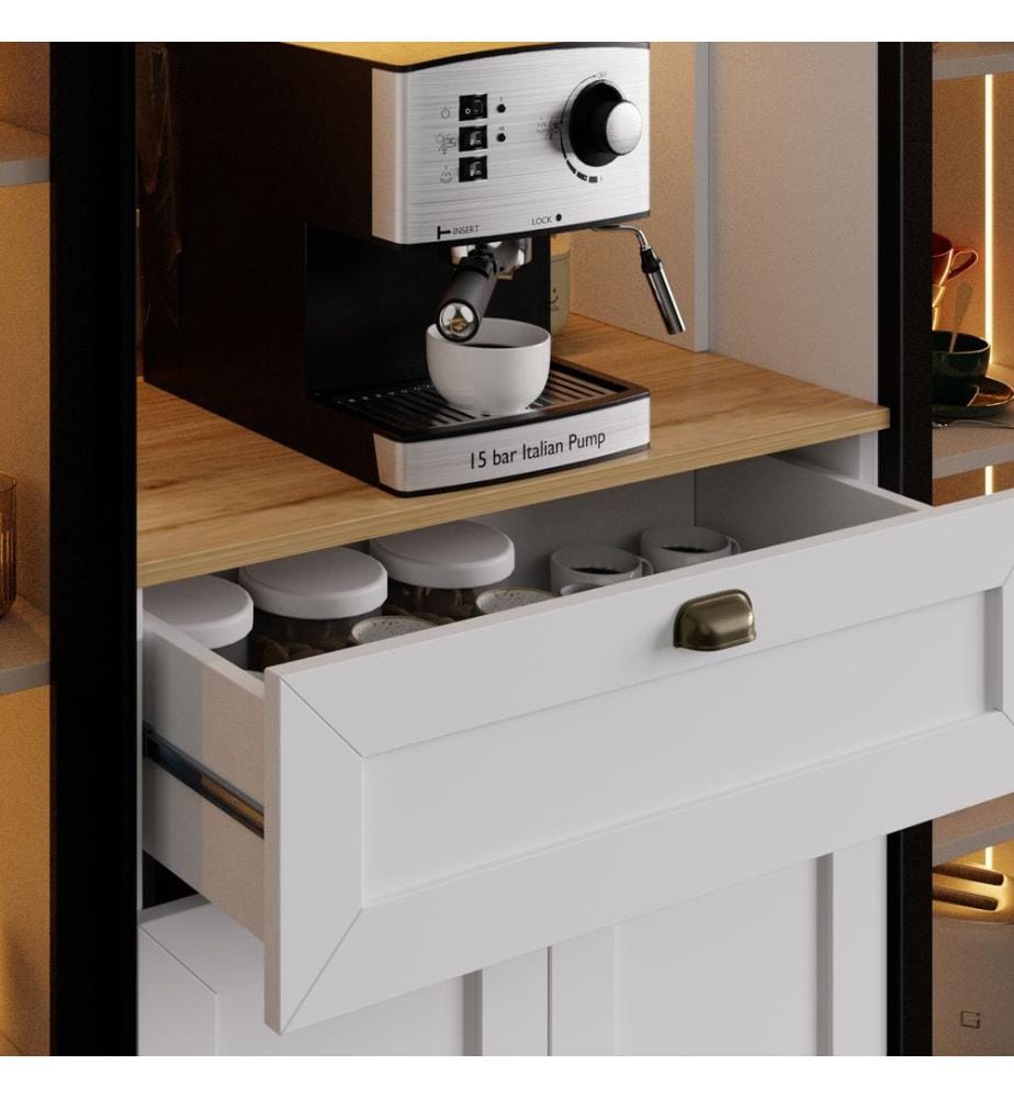 Stand à café - Blanc