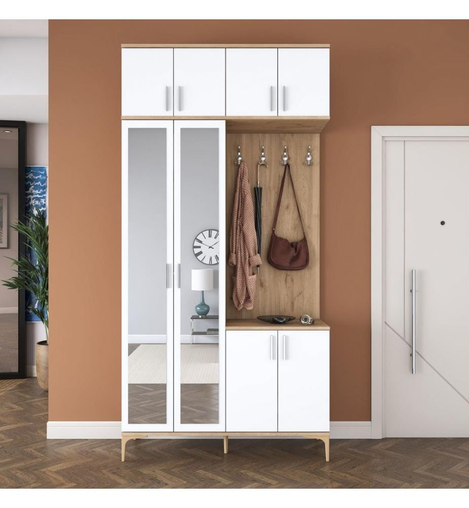 Porte-manteau d'entrée - Noyer blanc