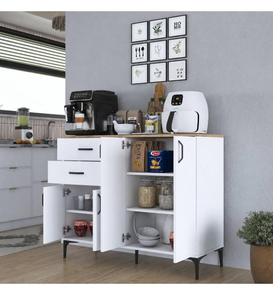 Mehrzweckschrank – Weisses Walnussholz