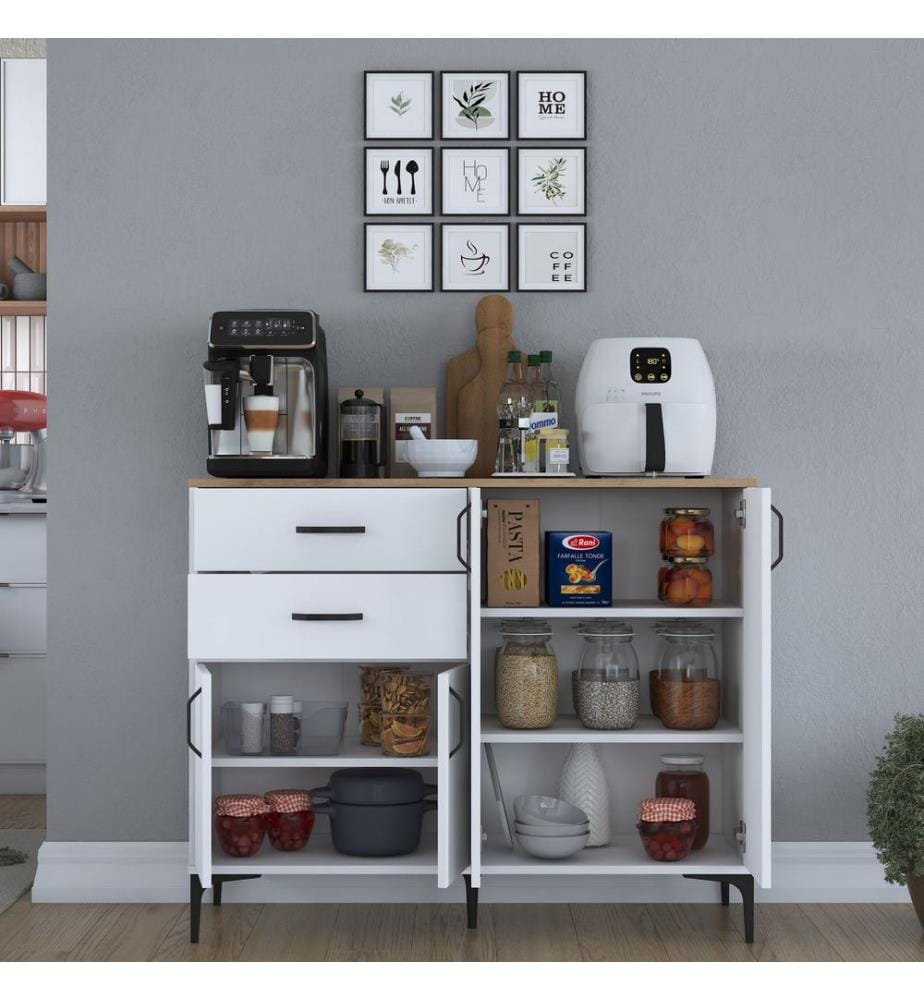 Mehrzweckschrank – Weisses Walnussholz
