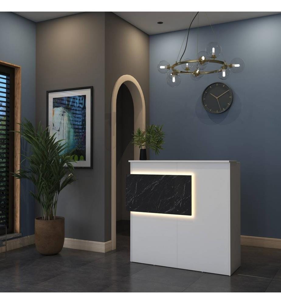 Reception Table - White Anthracite