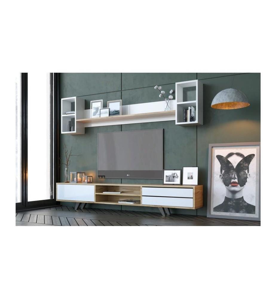 TV Unit - White Oak