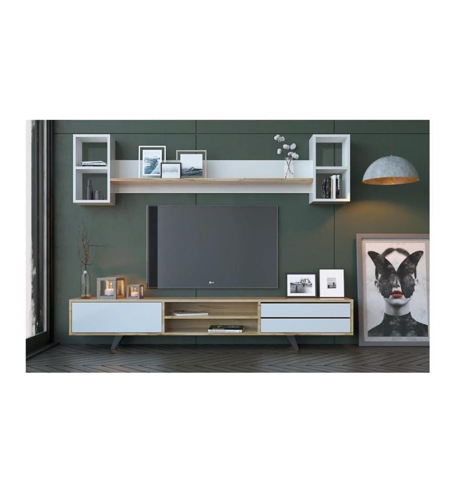 TV Unit - White Oak