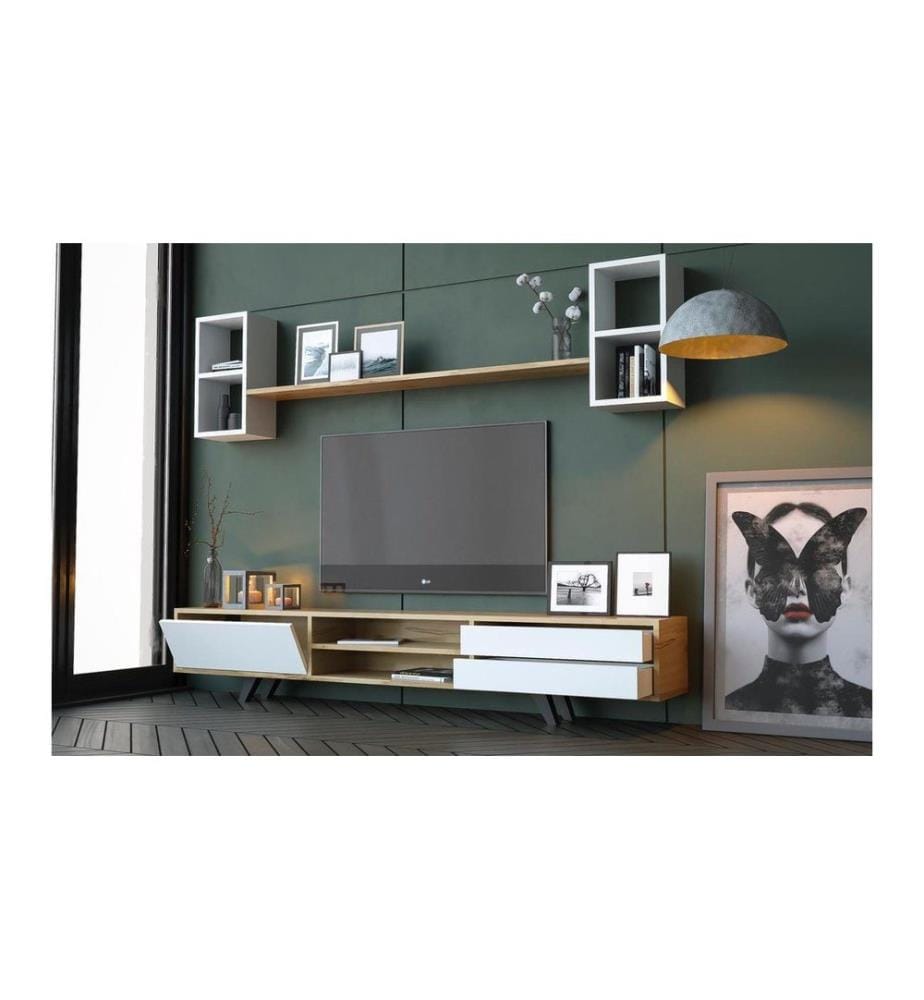 TV Unit - White Oak