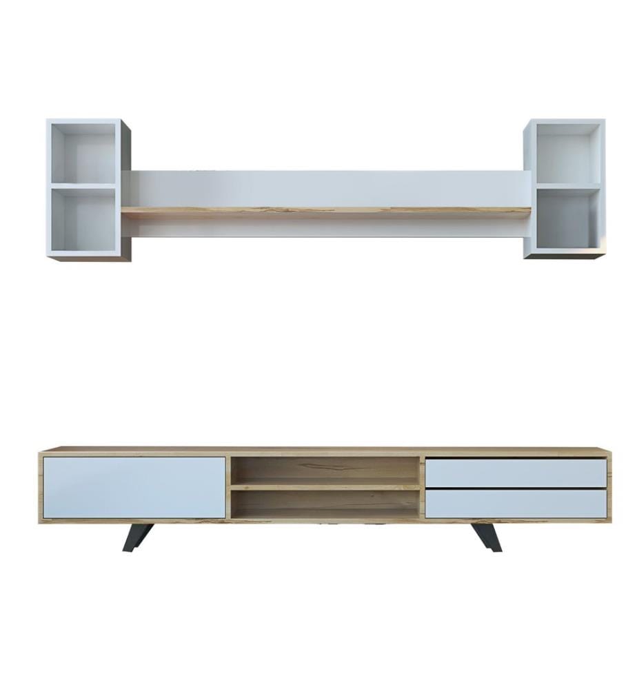 TV Unit - White Oak