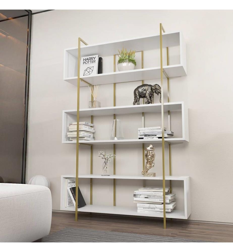 Bibliothèque - Or blanc