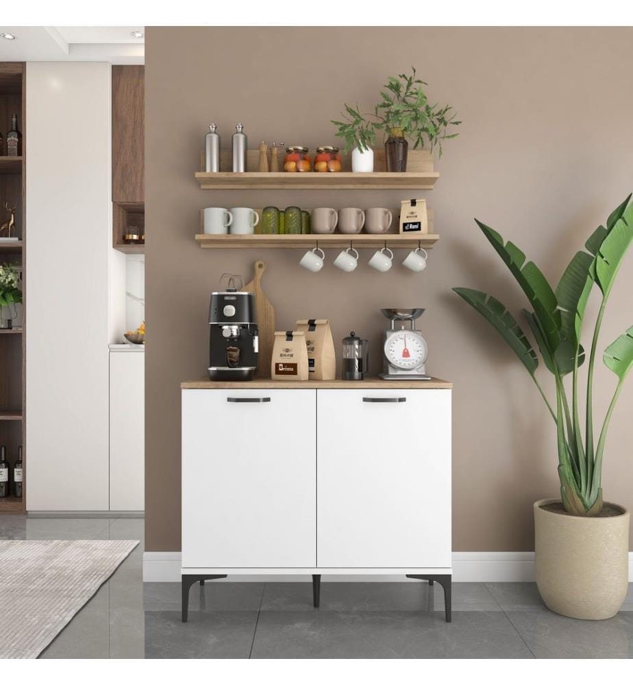 Meuble polyvalent - Noyer blanc