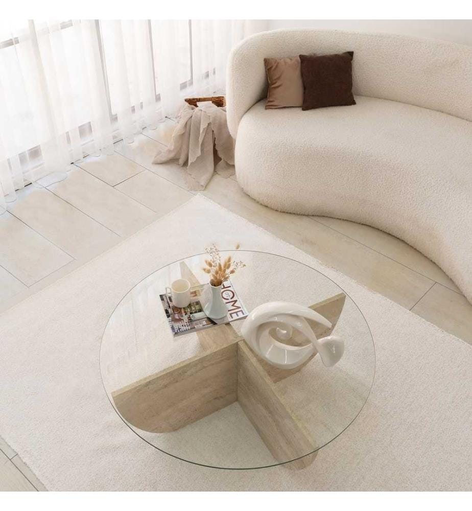 Couchtisch – Travertin
