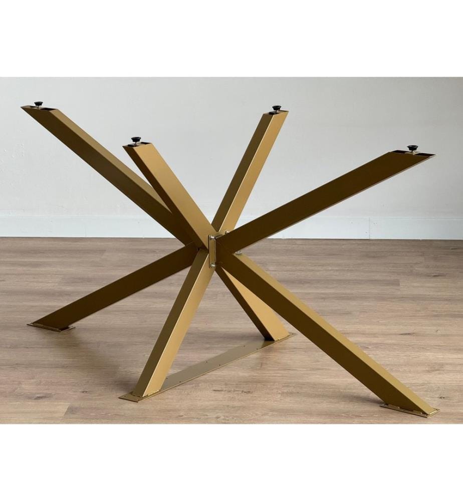 Pieds de table en métal - Dorés
