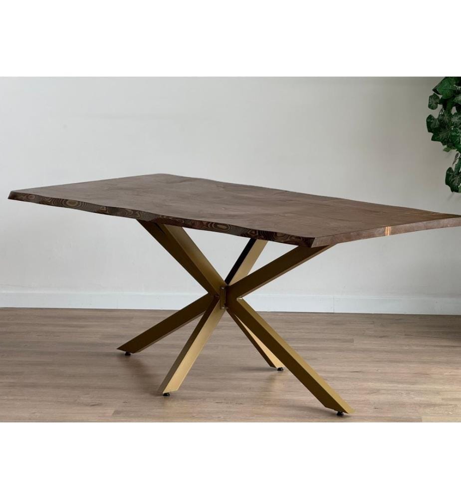Pieds de table en métal - Dorés