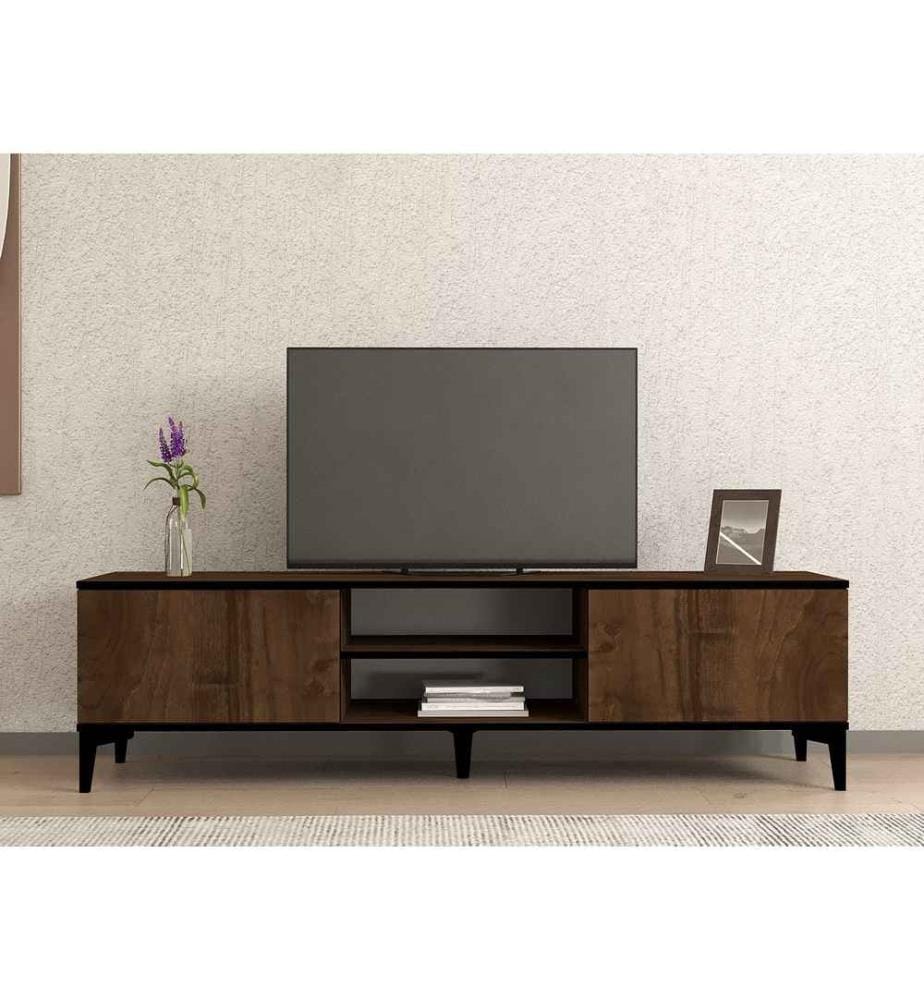TV Stand - Walnut Black