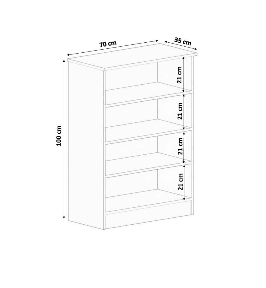 Armoire à chaussures - Blanc mat