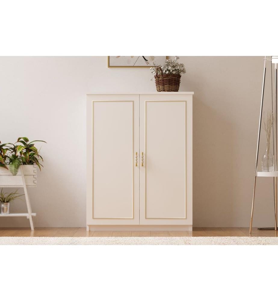 Armoire à chaussures - Blanc mat
