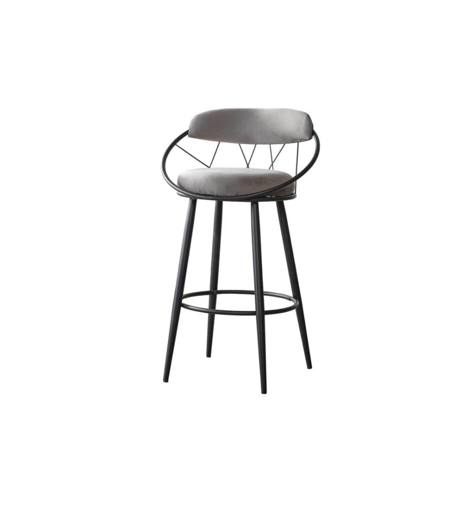 Barhocker-Set (4-teilig) – Grau