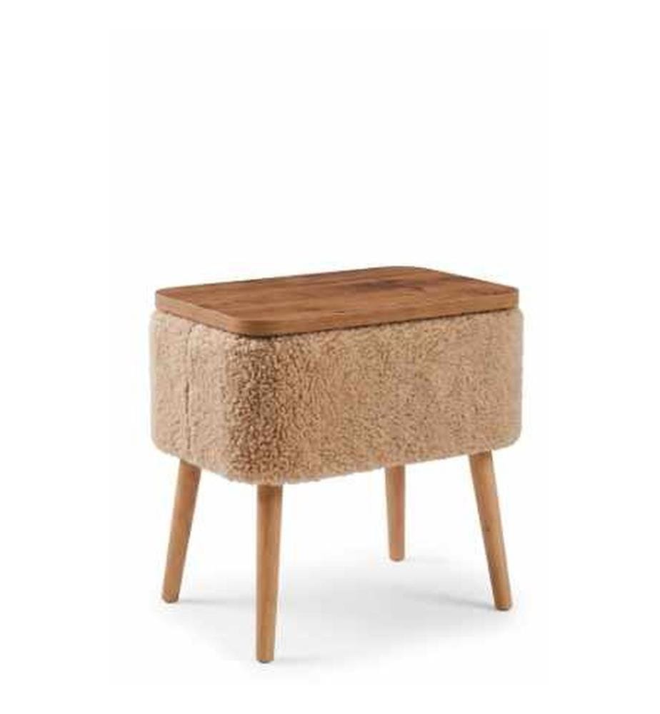 Table de chevet - Beige naturel
