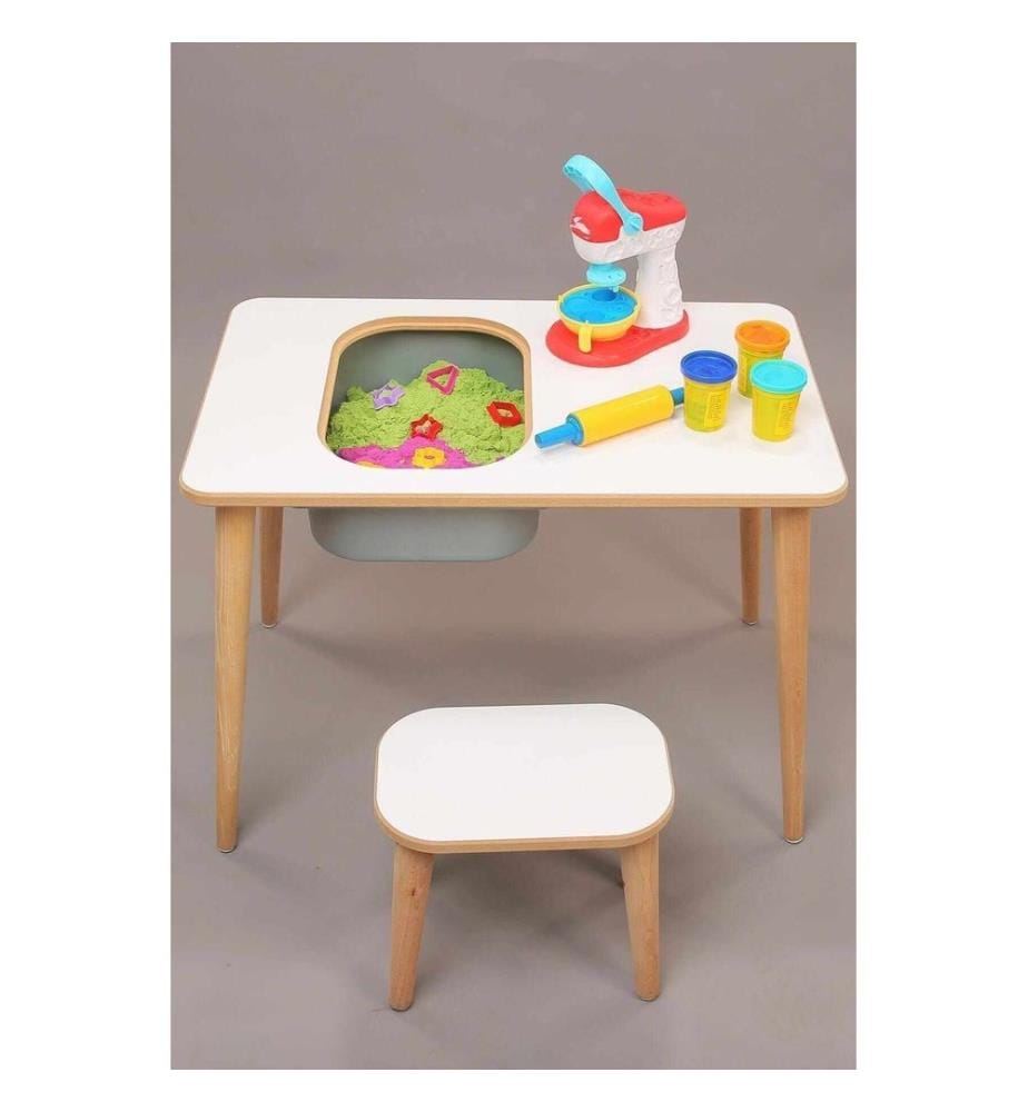 Spieltisch – Weiss-Grau