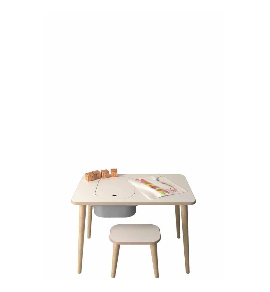 Spieltisch – Weiss-Grau