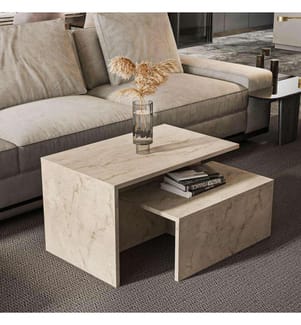 Nesting Table (2 Pieces) - Travertine
