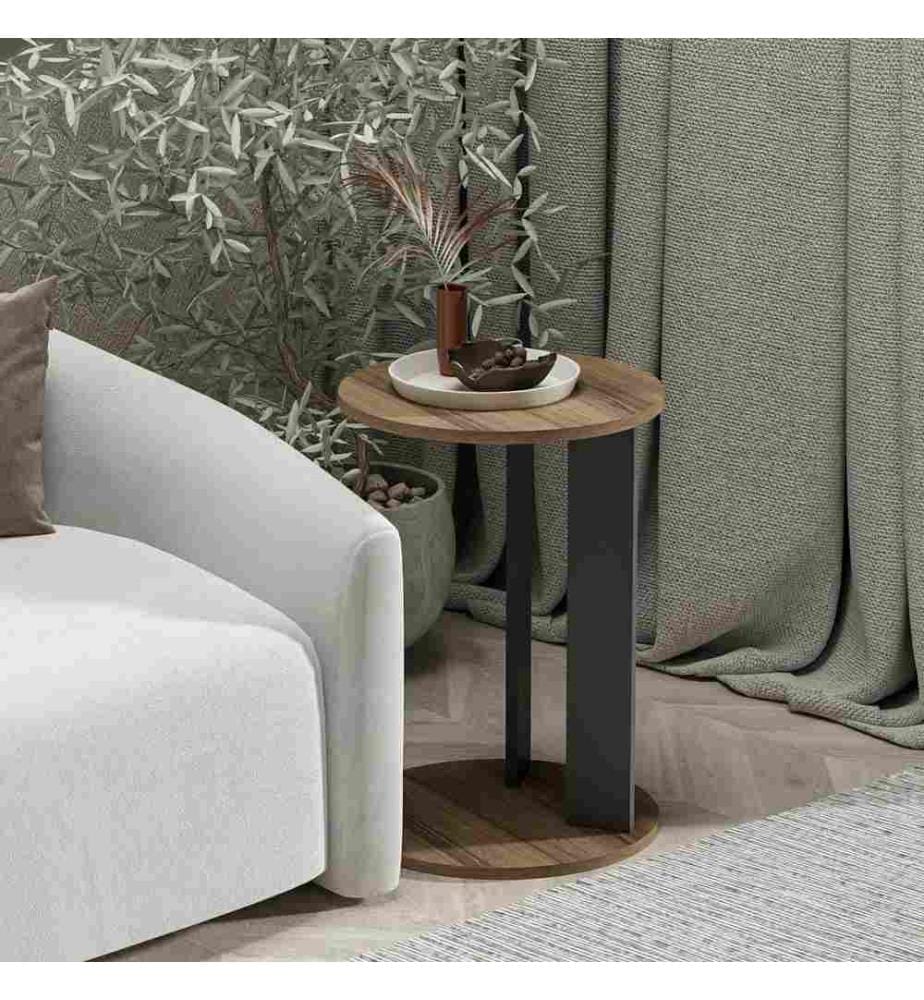 Table d'appoint - Noyer anthracite