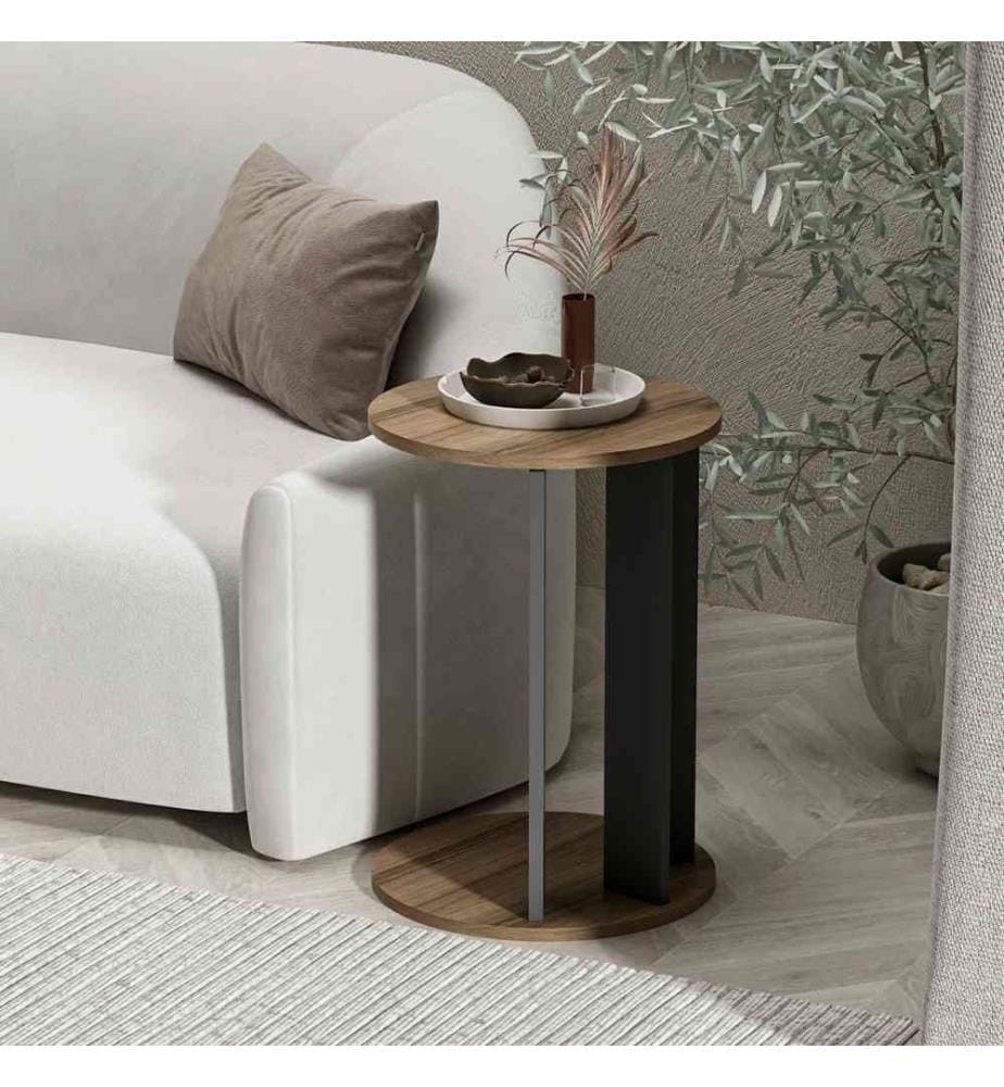 Table d'appoint - Noyer anthracite