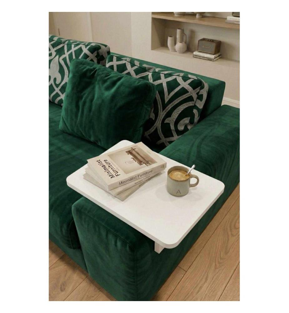 Table d'accoudoir - Blanche