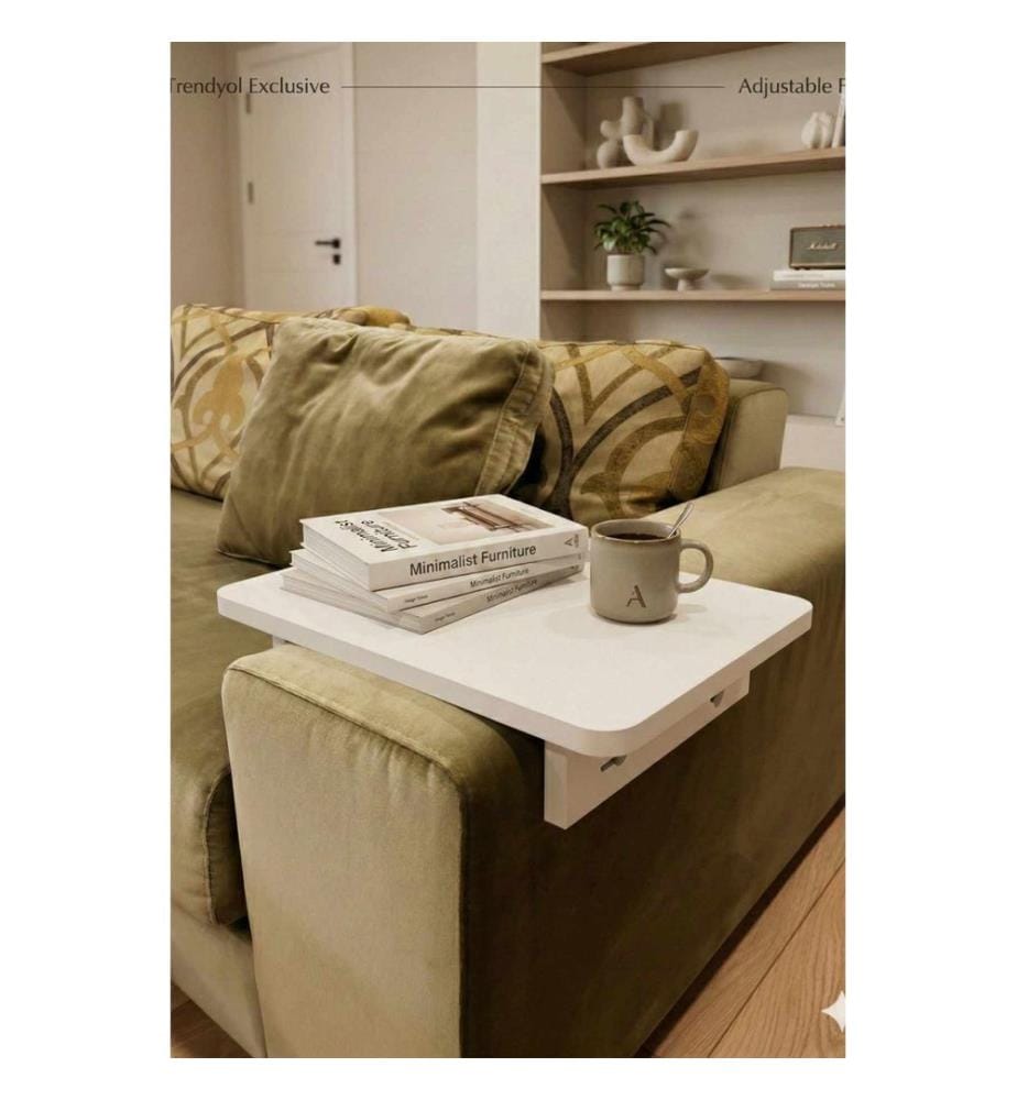 Table d'accoudoir - Blanche