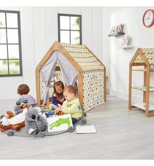 Kinderspielzelt – Naturweiss-Gelb