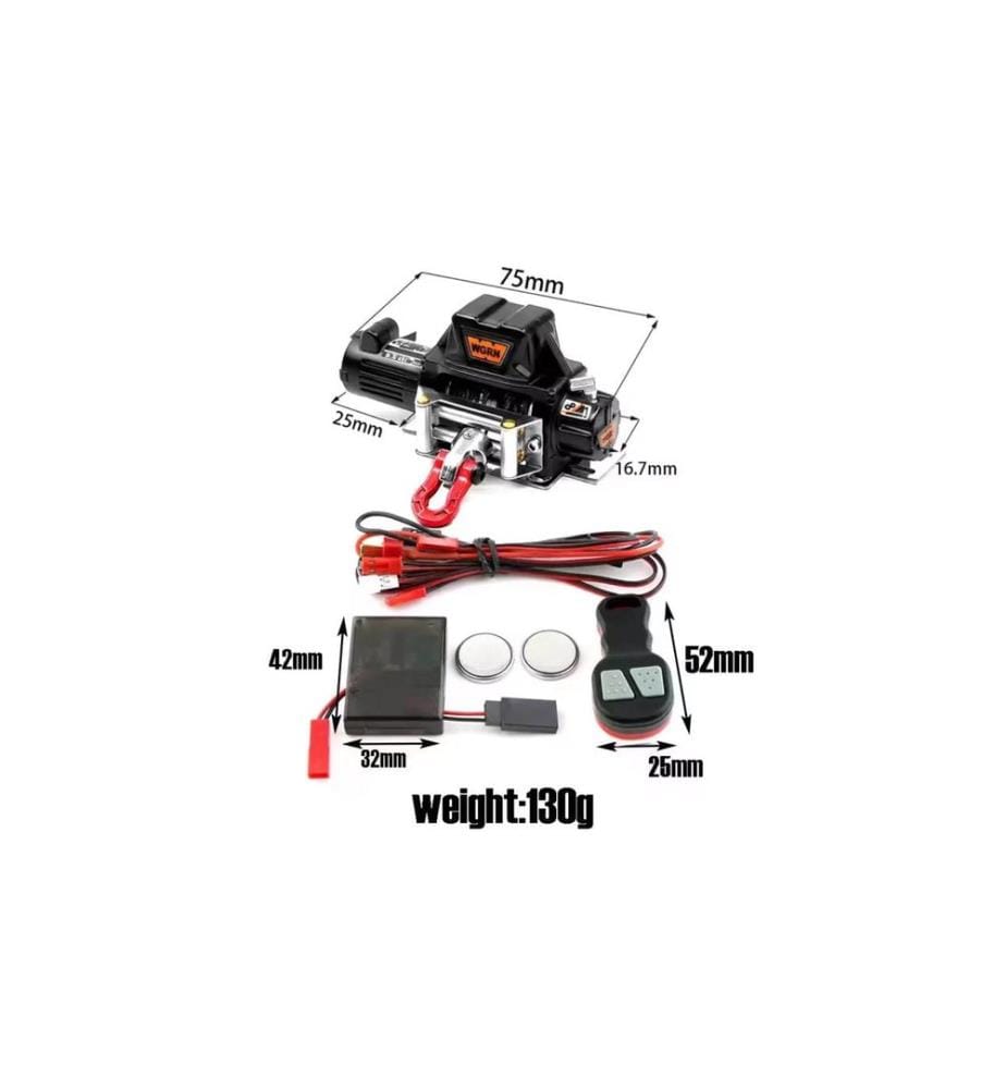 Hobbytech Modellbau-Seilwinde mit Fernbedienung 1:10