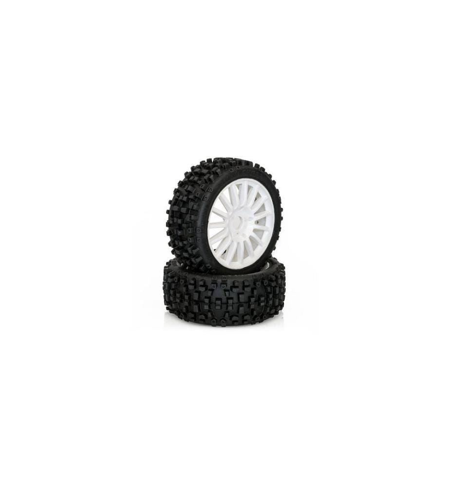 Hobbytech Kompletträder MAXI CROSS Buggy Weiss, 1:8