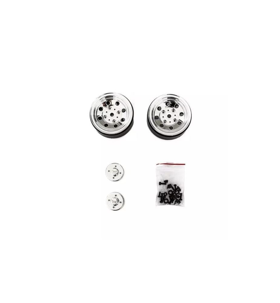 Hobbytech Felgen 1.9' Beadlock Chrom, 1 Paar