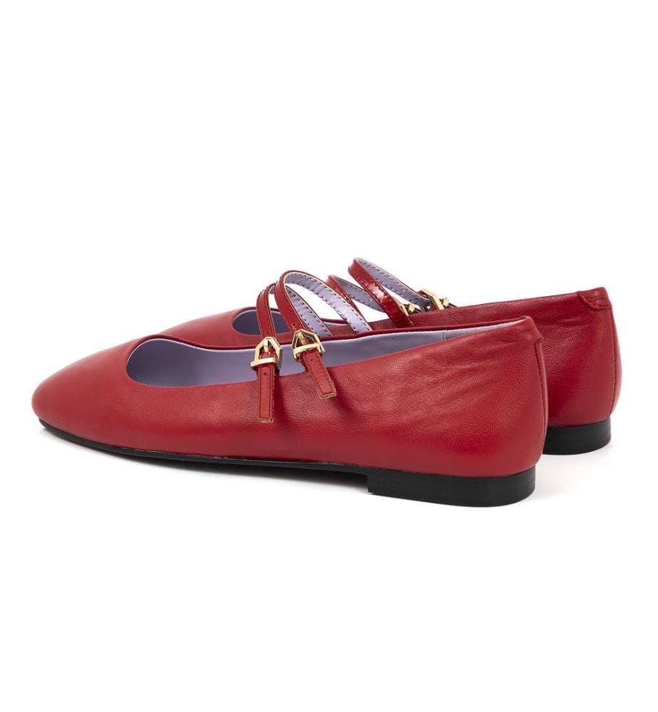 Ballerina-Schuhe - Burgunderrot