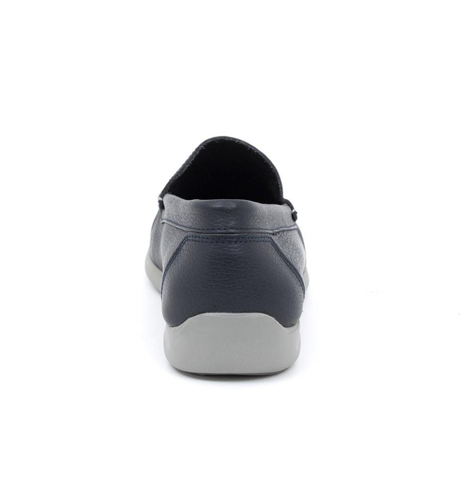 Bootsschuh aus Leder - Blau