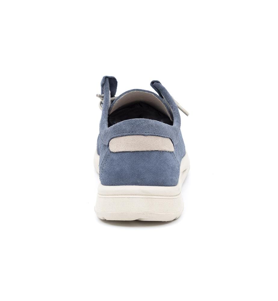 Bootsschuh aus Leder - Blau