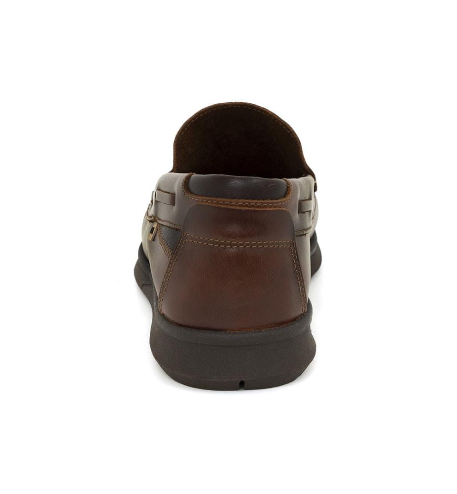 Bootsschuh aus Leder - Braun