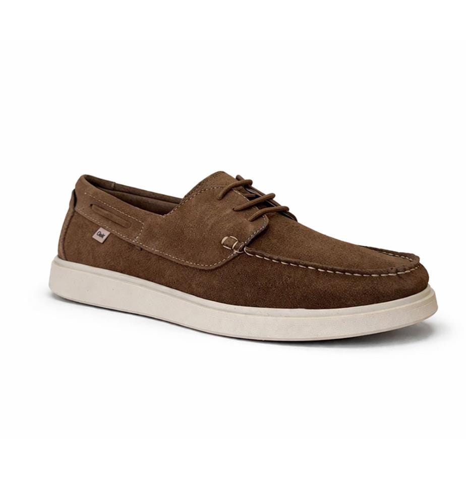 Bootsschuh aus Wildleder - Braun