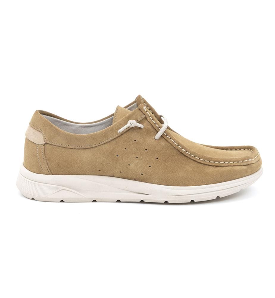 Bootsschuh aus Leder - Braun