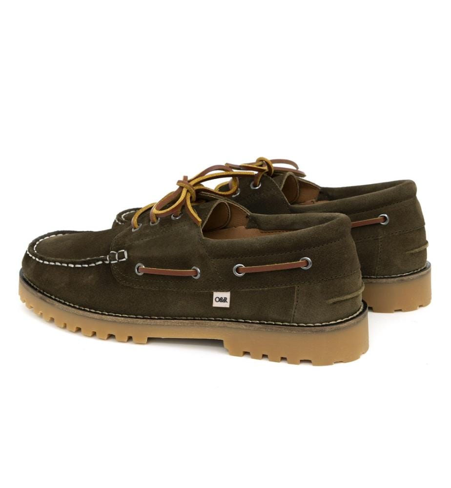 Wildleder-Boot-Schuh - Grün
