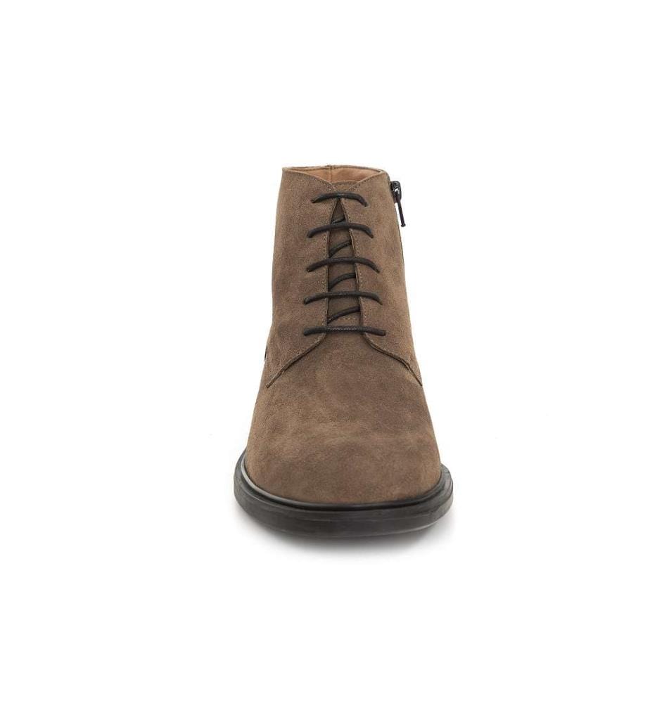 Stiefel aus Wildleder - Beige