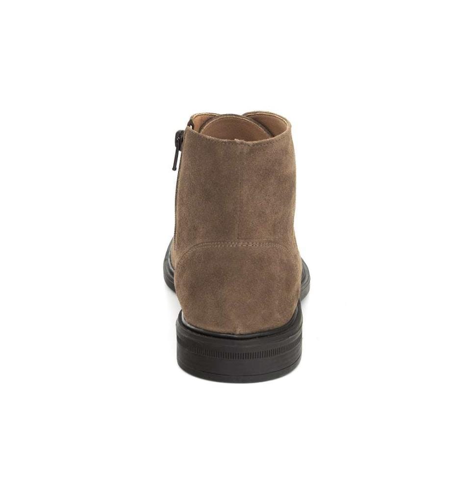 Stiefel aus Wildleder - Beige