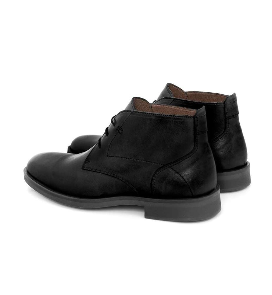 Lederstiefel - Schwarz