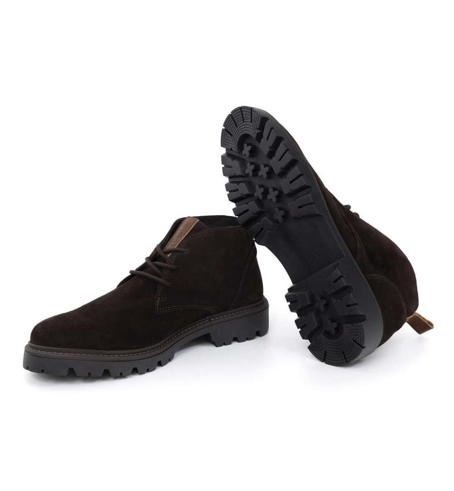 Stiefel aus Wildleder - Braun
